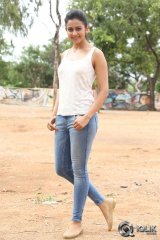 Rakul Preet Singh On The Sets Of Loukyam Movie